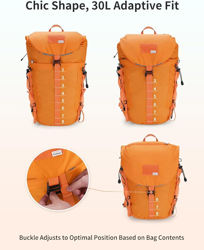 Blue Quartz Hiking Backpack 30L Lightweight Packable Backpack - Image 3