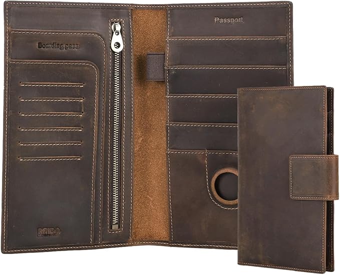 CONTACTS Full Grain Leather Family Passport Holder by CONTACTS