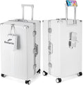feilario 26in Super Large Captain Aluminum Frame Hardside Spinner Wheels Luggage by feilario
