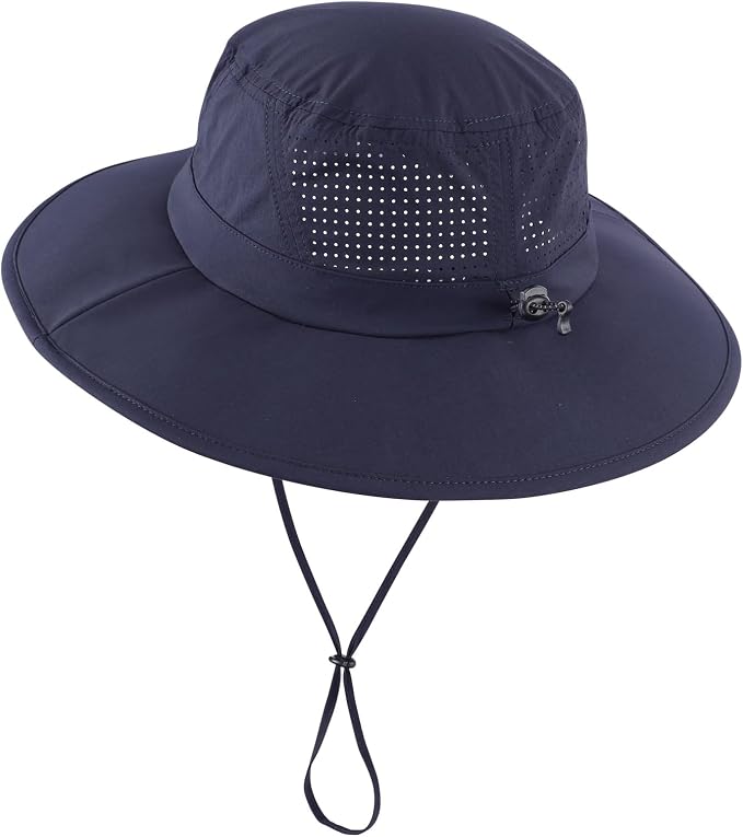 Home Prefer UPF 50+ Sun Hats for Men Women Foldable Wide Brim Fishing Hat Quick - Image 2