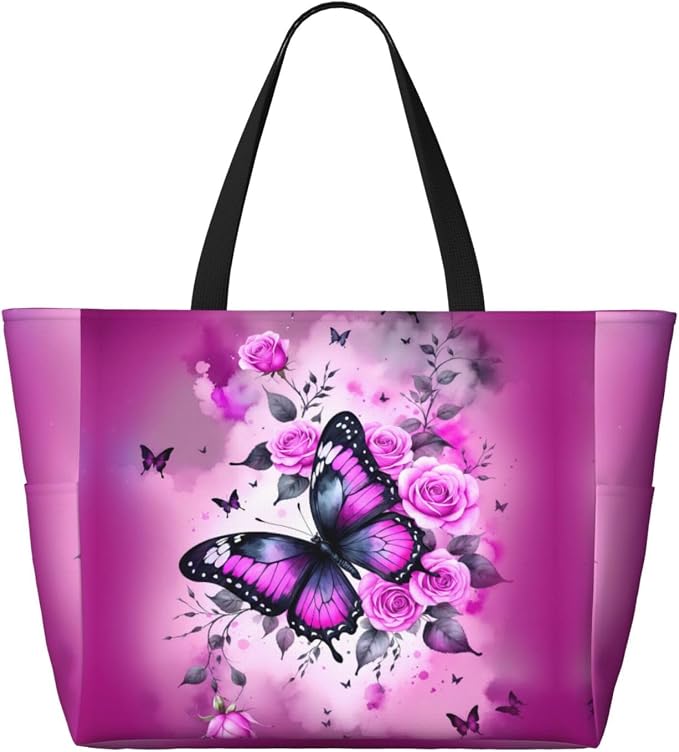 Beach Bag for Women Beach Tote Bag Waterproof Sandproof Large Bags - Image 2
