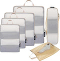 BAGAIL 6 Set Ultralight Compression Packing Cubes Packing Organizer by BAGAIL