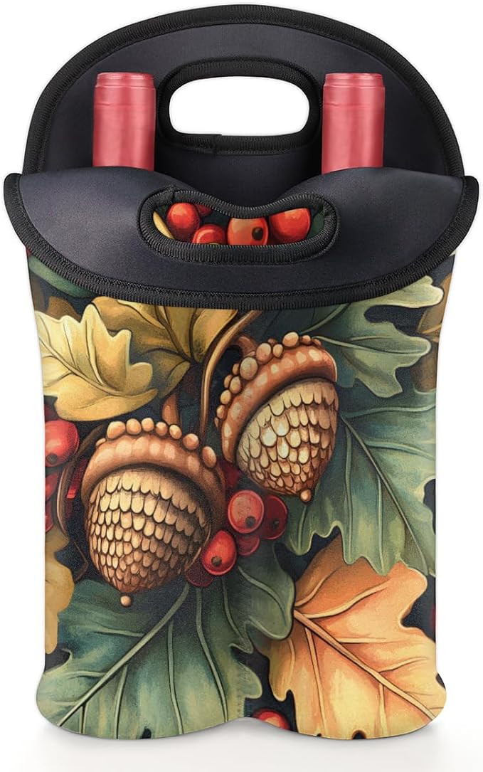 Neoprene Wine Tote, Bottle Carrier Gag Insulating Neoprene Thicker, Insulated - Image 5