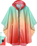 SaphiRose Rain Poncho Jacket Coat Hooded by SaphiRose