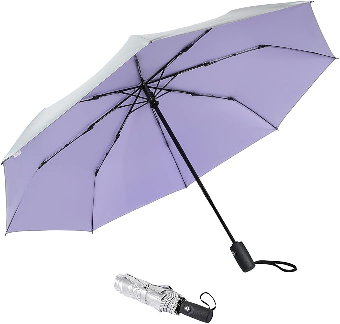 G4Free UPF 50+ UV Protection Large Travel Umbrella 42/46 Inch Auto Open Close by G4Free