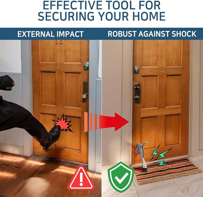 One Touch Kickdown Door Stopper, Door Holder, Heavy Duty Door Stops, Bottom of - Image 3