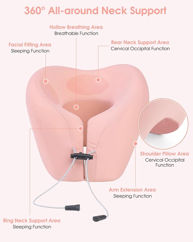 Travel Pillow, Neck Pillow Airplane, Plane Pillow Memory Foam Travel Neck Pillow - Image 2