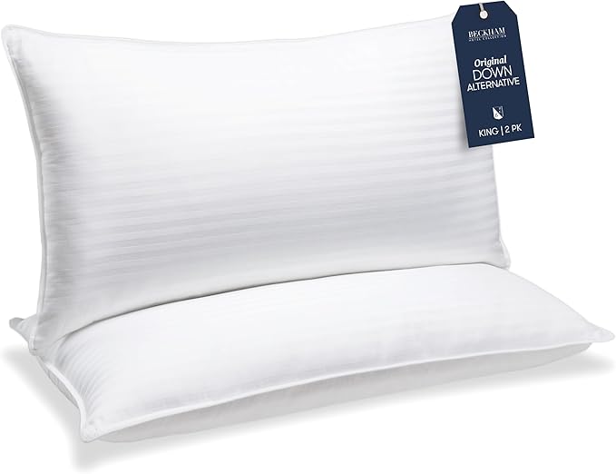 Beckham Hotel Collection Bed Pillows King Size Set of 2 by BeckhamHotelCollection