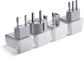 Ceptics European Plug Adapter 4 Pack Set, USA to Europe, France by Ceptics