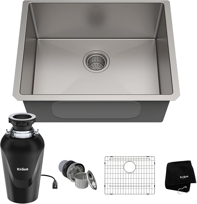 KRAUS Standart PRO™ 23-inch 16 Gauge Undermount Single Bowl Stainless Steel by KRAUS