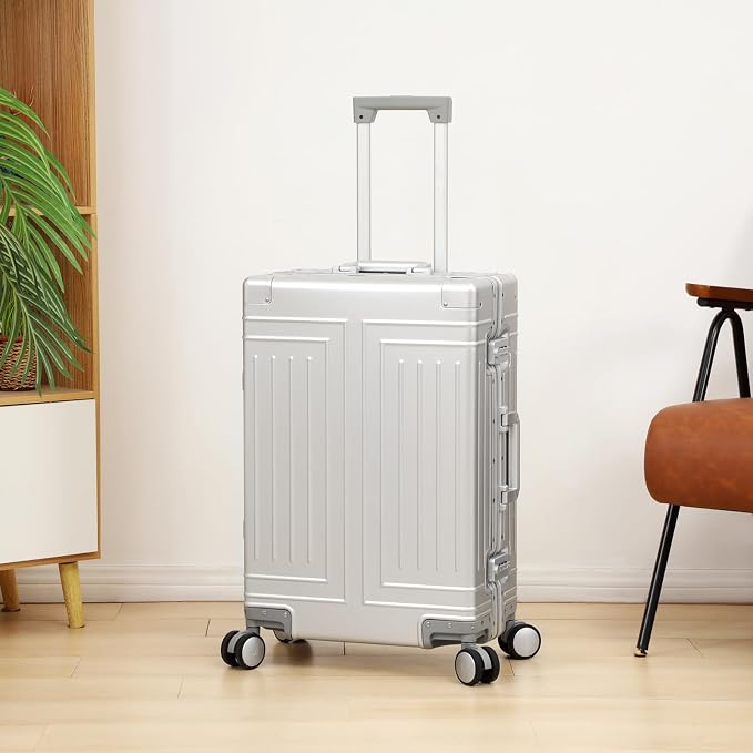 All Aluminum Magnesium 20/26 Luggage Set，Cut from Whole Aluminum Sheet，22x14x9 - Image 6