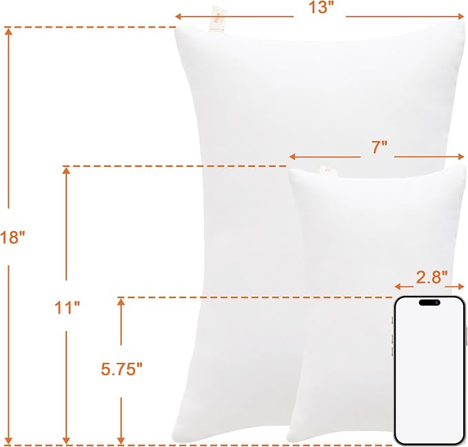 NTBAY Tiny Pillows, Down Alternative 7"x11" Microfiber Mini Pillow - Image 5