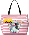 Beach Bag for Women Beach Tote Bag Waterproof Sandproof Large Bags by NLZI