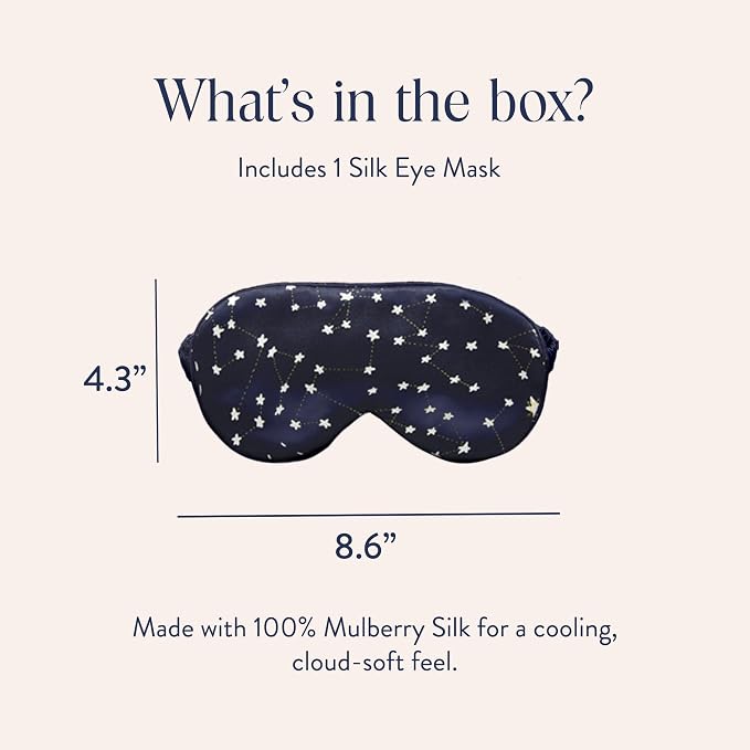 Brooklinen Silk Eye Mask for Sleeping – Celestial Blue, 100% Mulberry Silk - Image 2