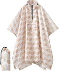 PTEROMY Hooded Rain Poncho for Adult by PTEROMY