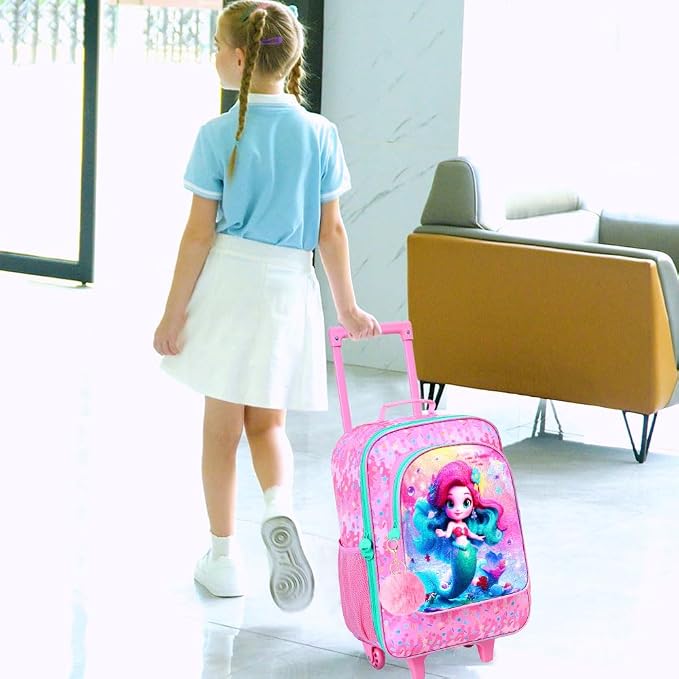 Kids Luggage for Boys Girls, Toddler Rolling Travel Carry on Suitcase - Image 7