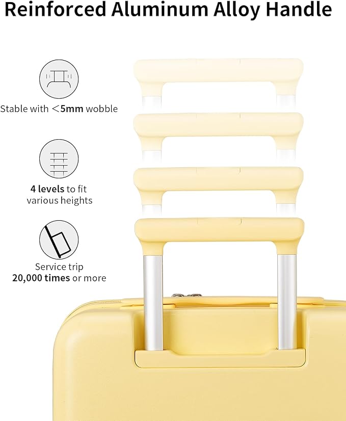 aji Expandable Top Opening Carry On Luggage Airline Approved, 20 Inch - Image 7