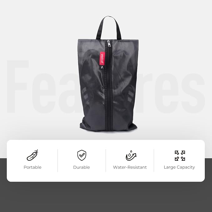 pack all Plus-Sized Shoe Bag for Travel, Water-Resistant Shoe Pouch for Gym - Image 3