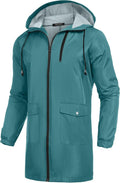 COOFANDY Men's Long Raincoat Ligtweight Rain Jacket Waterproof Outdoor Jackets by COOFANDY