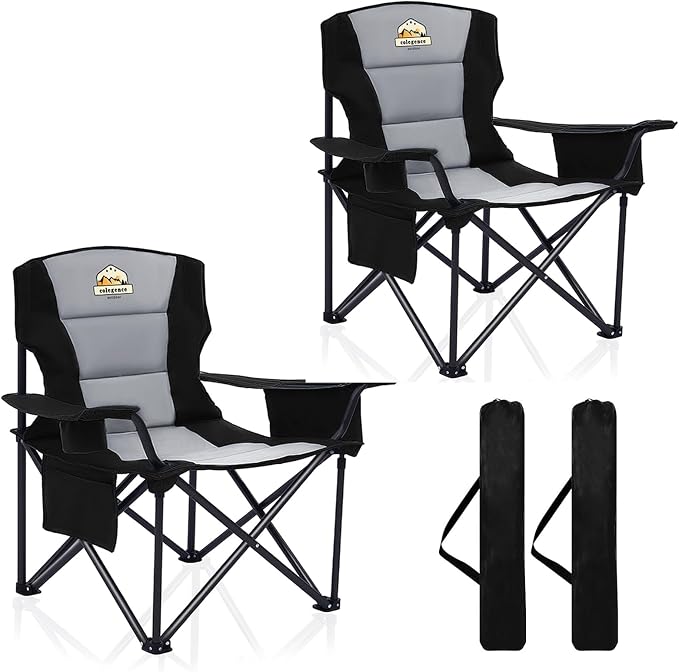Oversized Camping Chairs 2 Pack by ColegenceOutdoor