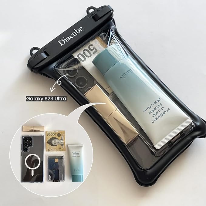 2-Pack Waterproof Phone Pouch, Universal IPX8 Floating Waterproof Case - Image 2