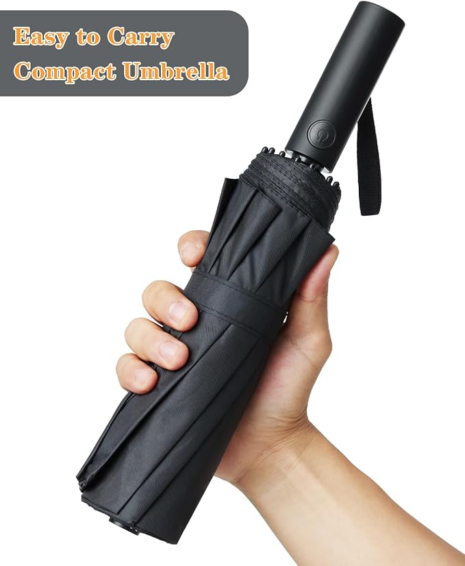 Large Double-Ribs Umbrella Automatic Folding Umbrella - Image 3