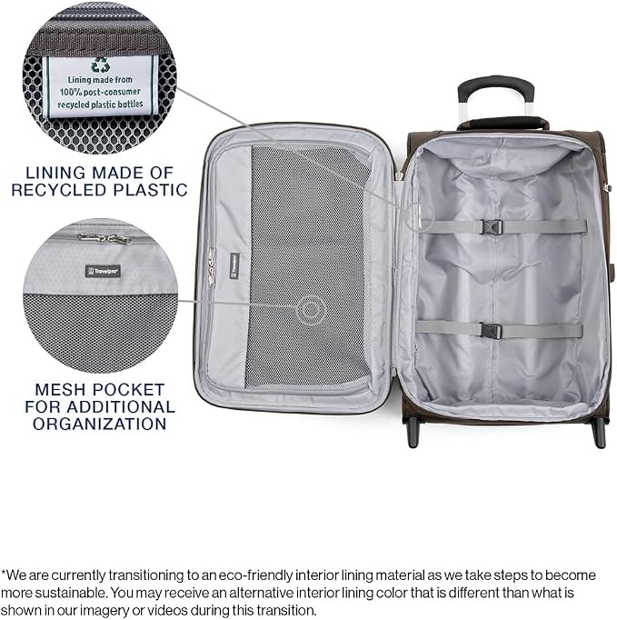 Travelpro Maxlite 5 Softside Expandable Upright 2 Wheel Carry on Luggage - Image 3