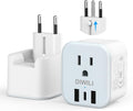 European Travel Plug Adapter, Foldable Power Adapter by DIWILI