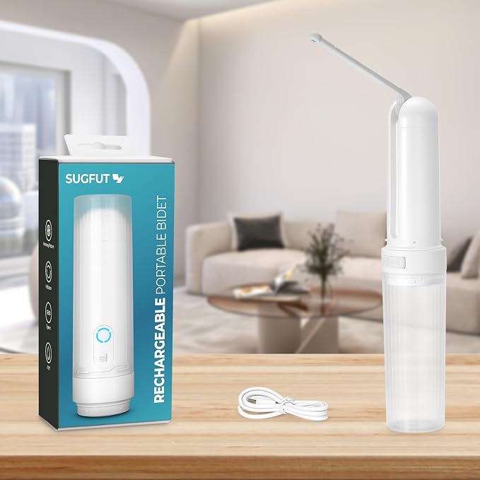 Portable Bidet for Travel USB-C Rechargeable Travel Handheld 3 Pressure Options - Image 6