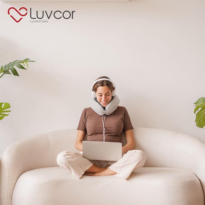 Premium Quality Memory Foam Travel Neck Pillow Bundle - Image 5