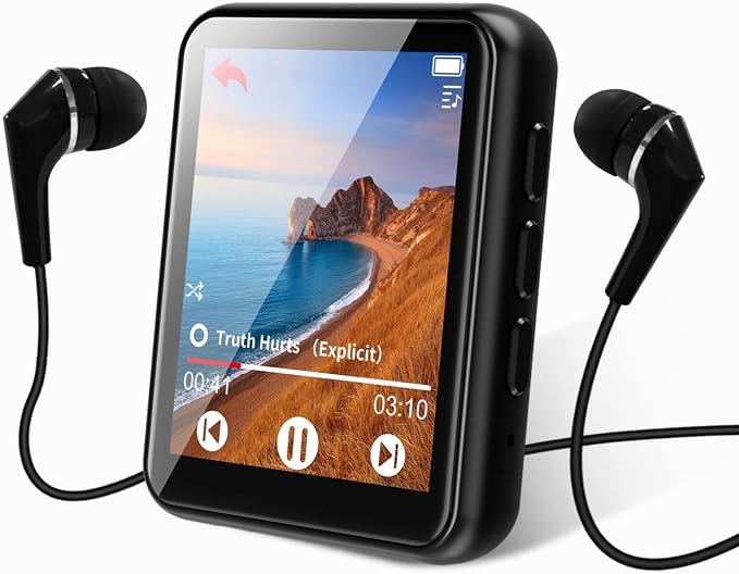 64GB MP3 Player Bluetooth 5.3 Touch Screen Music Player Portable mp3 Player by Jolike