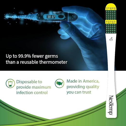 Ultra Single-Use Thermometers: Individually Wrapped 100-pack, Provides Superior - Image 3