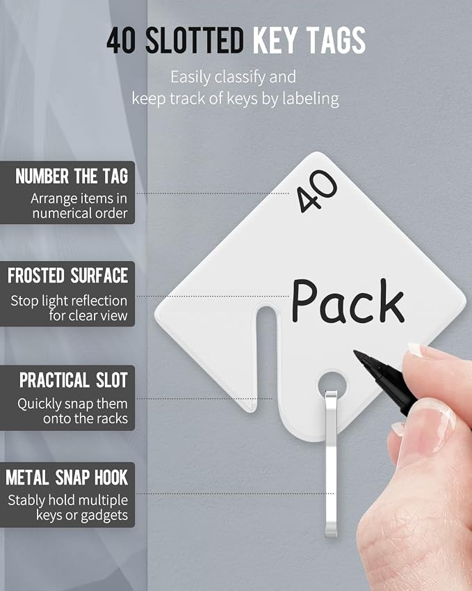 Uniclife 40 Position Slotted Key Cabinet - Image 3
