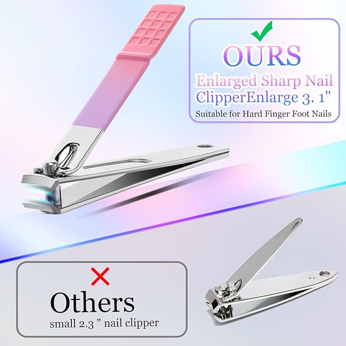 Aceoce Manicure Set Women Nail Clippers Professional Manicure Pedicure Kit - Image 8