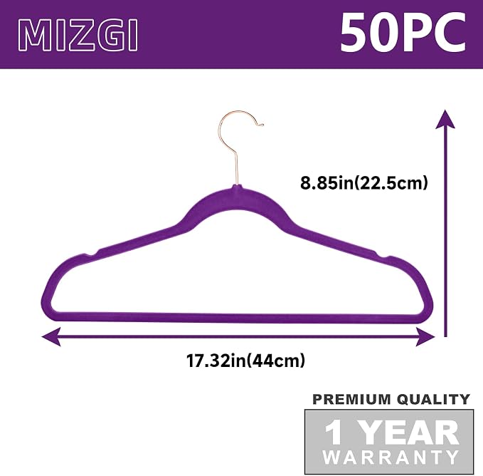 MIZGI Premium Velvet Hangers Heavy Duty - Image 6