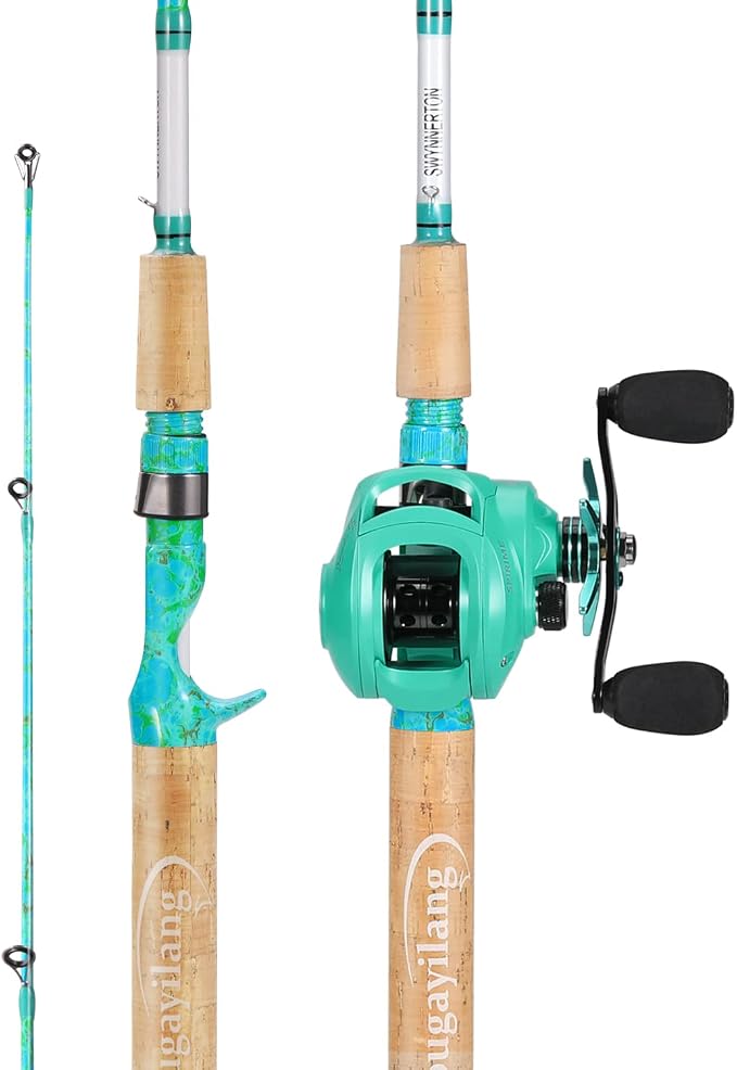 Sougayilang Fishing Rod and Reel Combo, 2-Piece 5-Foot 6-Inch Graphite & - Image 2