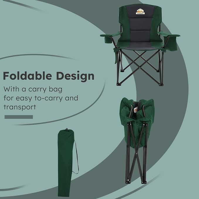 Oversized Camping Chairs 2 Pack - Image 8