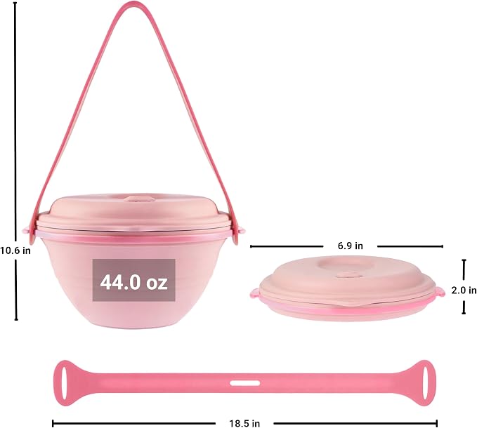 kūpaa Bowl & Carrier Duet – Microwave Safe Silicone Lunch Box - Image 5