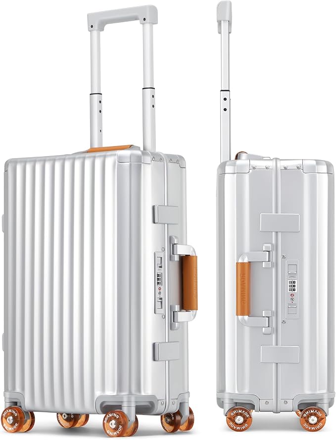ROAMING 24 Inch Check Luggage Durable All Aluminum Hardshell Suitcase by ROAMING