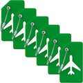 6 Pack Silicone Luggage Tag for Suitcases by MODENGKONGJIAN