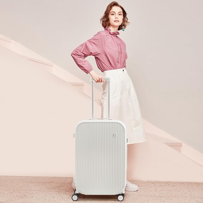 mixi 26 Inch Large Checked Luggage PC Hardshell Suitcases - Image 2