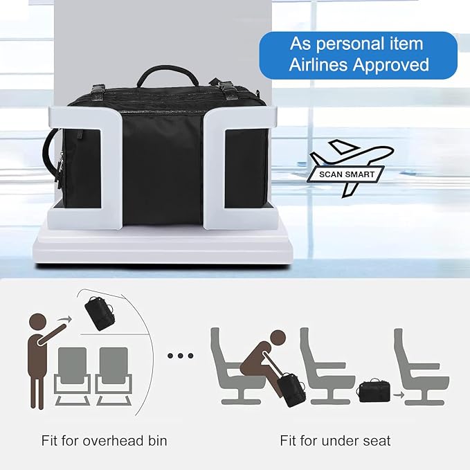 Hanples Travel Backpack for Women Men, Large Carry On Person Item Luggage - Image 4