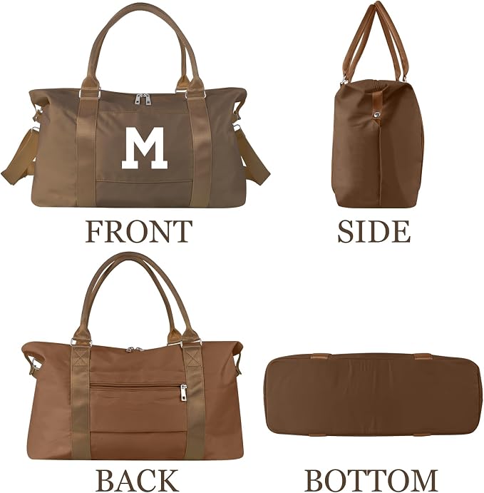 Birthday Graduation Gifts for Daughter, Initial Travel Duffel Bag Sports Gym - Image 9