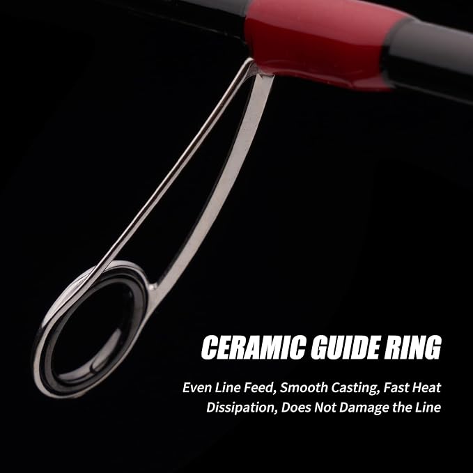 PURELURE Fishing Rod Telescopic, Carbon Fiber Spinning Casting Travel Rod - Image 6