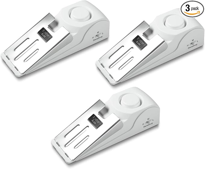 Portable Door Stop Alarm, No Installation Required, Provides Security by DouevoTotalHomeSecurity