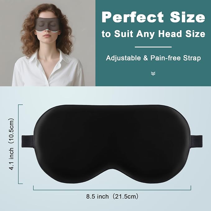 Sleep Mask, Real Natural Pure Silk Eye Masks - Image 2
