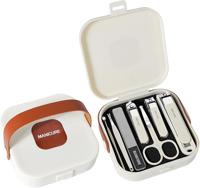 Nail Clippers Set 7 Pieces Stainless Steel Professional Grooming Kits, - Image 3