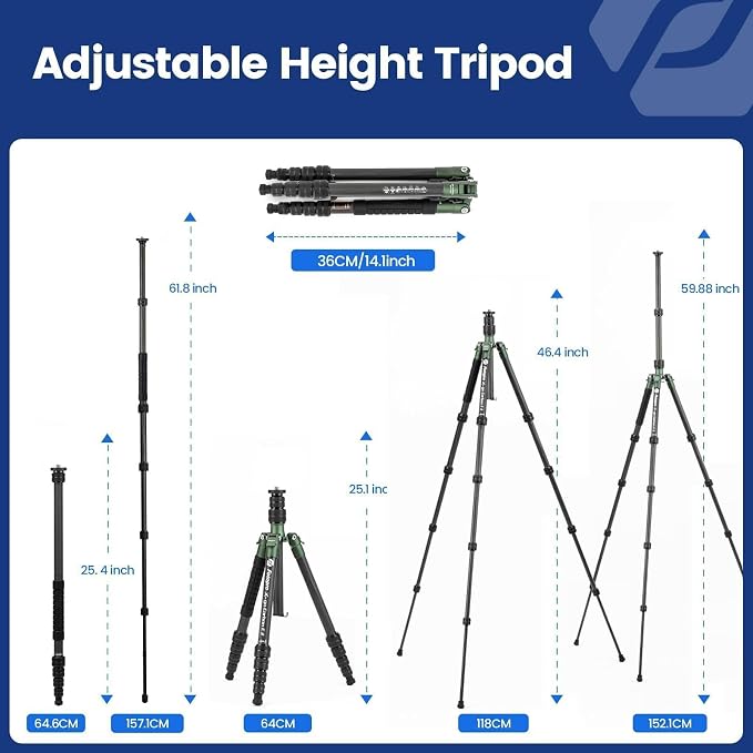 Fotopro Mini Tripod Desktop Aluminum Alloy 20 Inch - Image 3