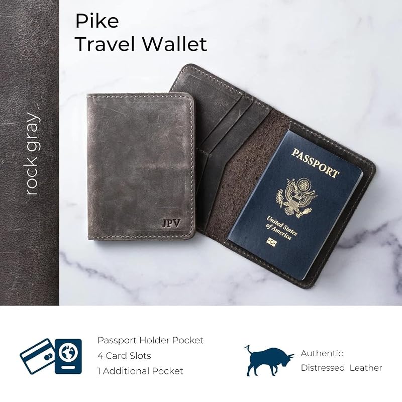 PEGAI Standard Full Grain Crazy Horse Leather Passport Holder | Custom Travel - Image 5