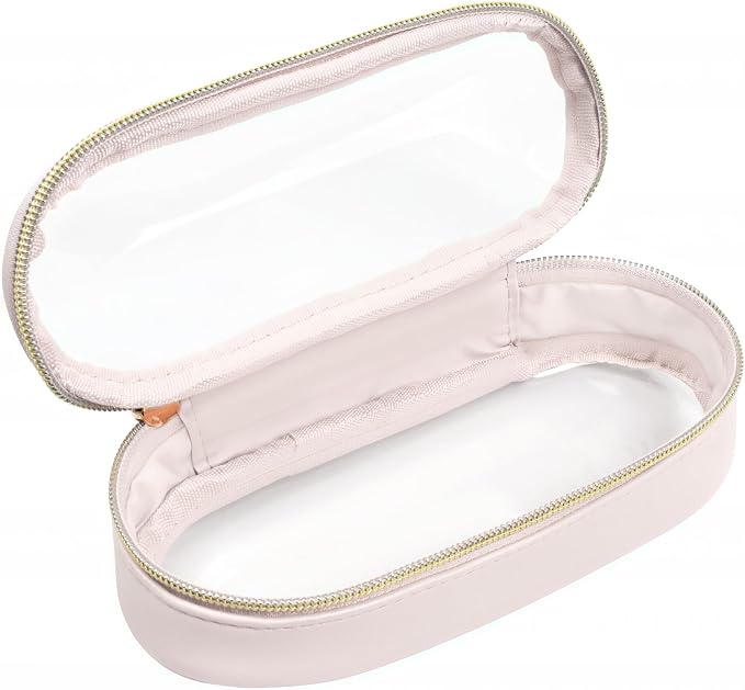 Clear Makeup Bag Small, TSA Approved Portable Toiletry Bag by FFpaw